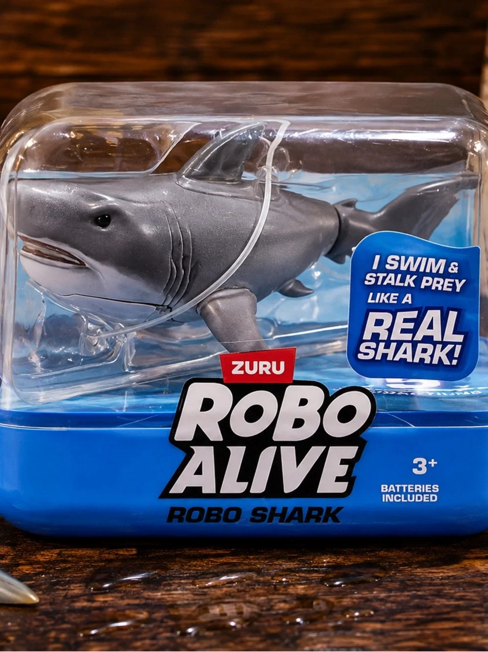 ZURU Robo Alive Robo Shark Water Activated Robotic Swimming Toy New